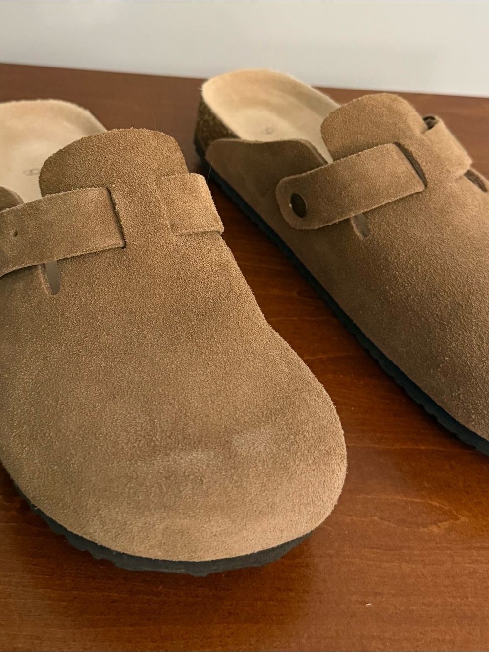 Water repellent suede clog mule - Picture 4 of 5